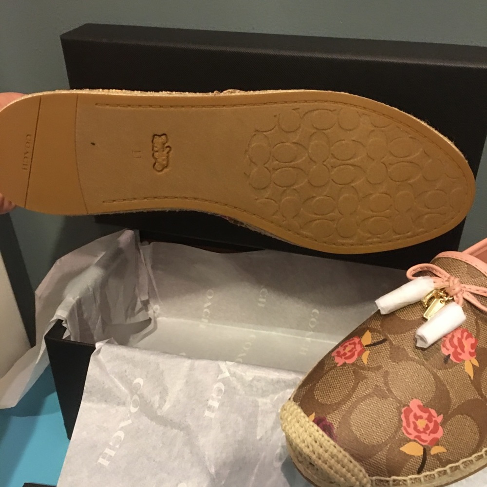 Coach Carson floral  Espadrille size 11 - Picture 4 of 7